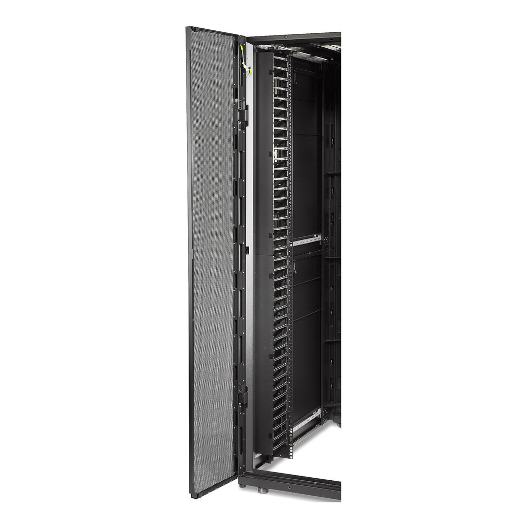 APC NetShelter Cable Management, Vertical Cable Manager, Hinged Covers, for NetShelter SX 750mm W 42U, Set of 2, 109 x 1778 x 1 - Image 2