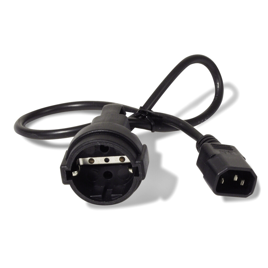 APC Power Cord, C14 to CEE 7/7 Schuko, 0.6m - Image 2