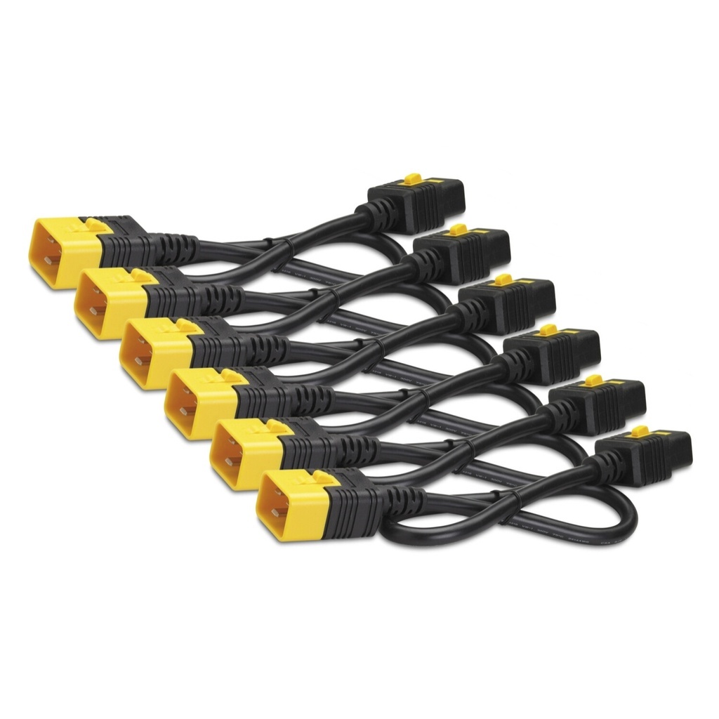 APC Power Cord Kit (6 ea), Locking, C19 to C20, 1.8m, Blue
