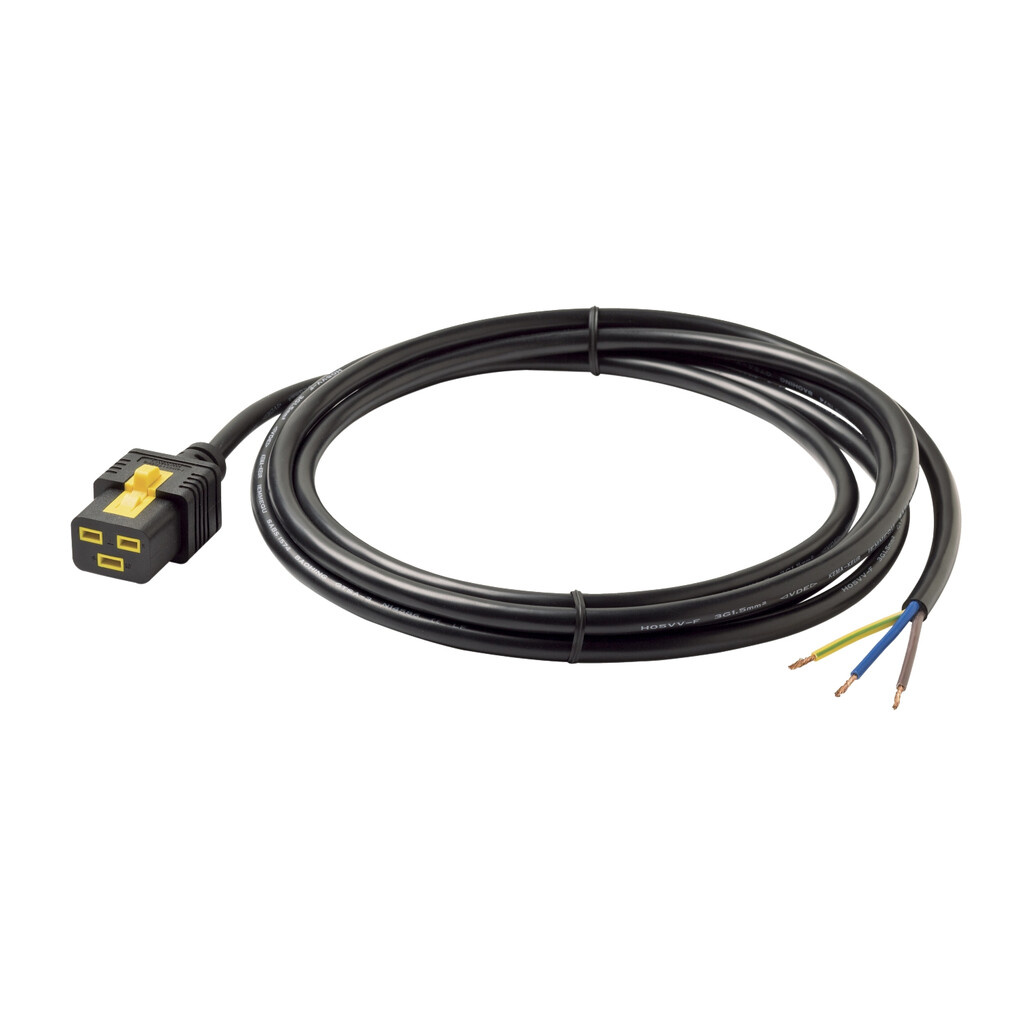 APC Power Cord, Locking C19 to Rewireable, 3.0m - Image 2