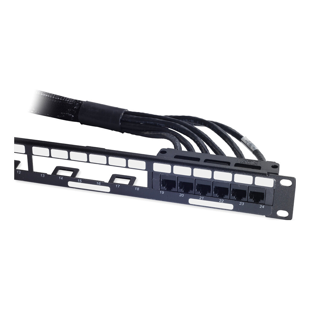 APC 60ft Cat6 UTP, 6x RJ-45 - 6x RJ-45 networking cable Black 18.29 m U/UTP (UTP) - Image 9