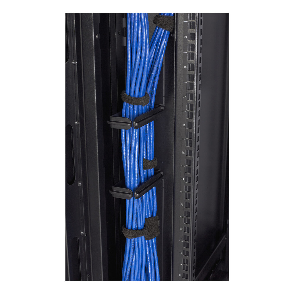 APC NetShelter Cable Management, Vertical Cable Manager, Rings, Set of 100, Black, 107 x 53 x 18 mm - Image 6