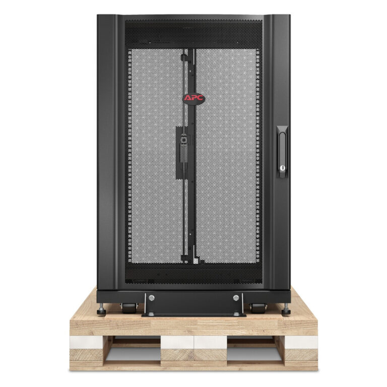 APC NetShelter SX, Server Rack Enclosure, 18U, Shock Packaging, Black, 925H x 600W x 900D mm