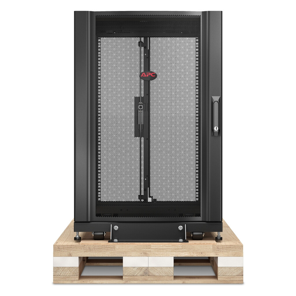 APC NetShelter SX, Server Rack Enclosure, 18U, Shock Packaging, Black, 925H x 600W x 900D mm