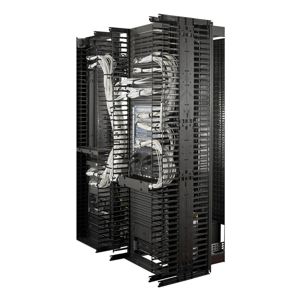 APC Valueline, Vertical Cable Manager for 2 & 4 Post Racks, 84"H X 12"W, Single-Sided with Door - Image 6
