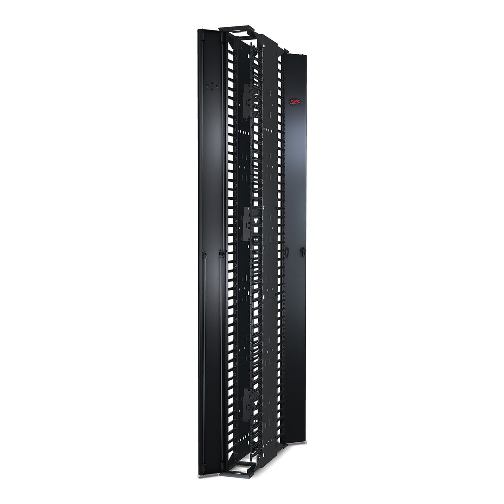 APC Performance,Vertical Cable Manager for 2 & 4 Post Racks, 84"H x 6"W, Double-Sided with Doors - Image 5