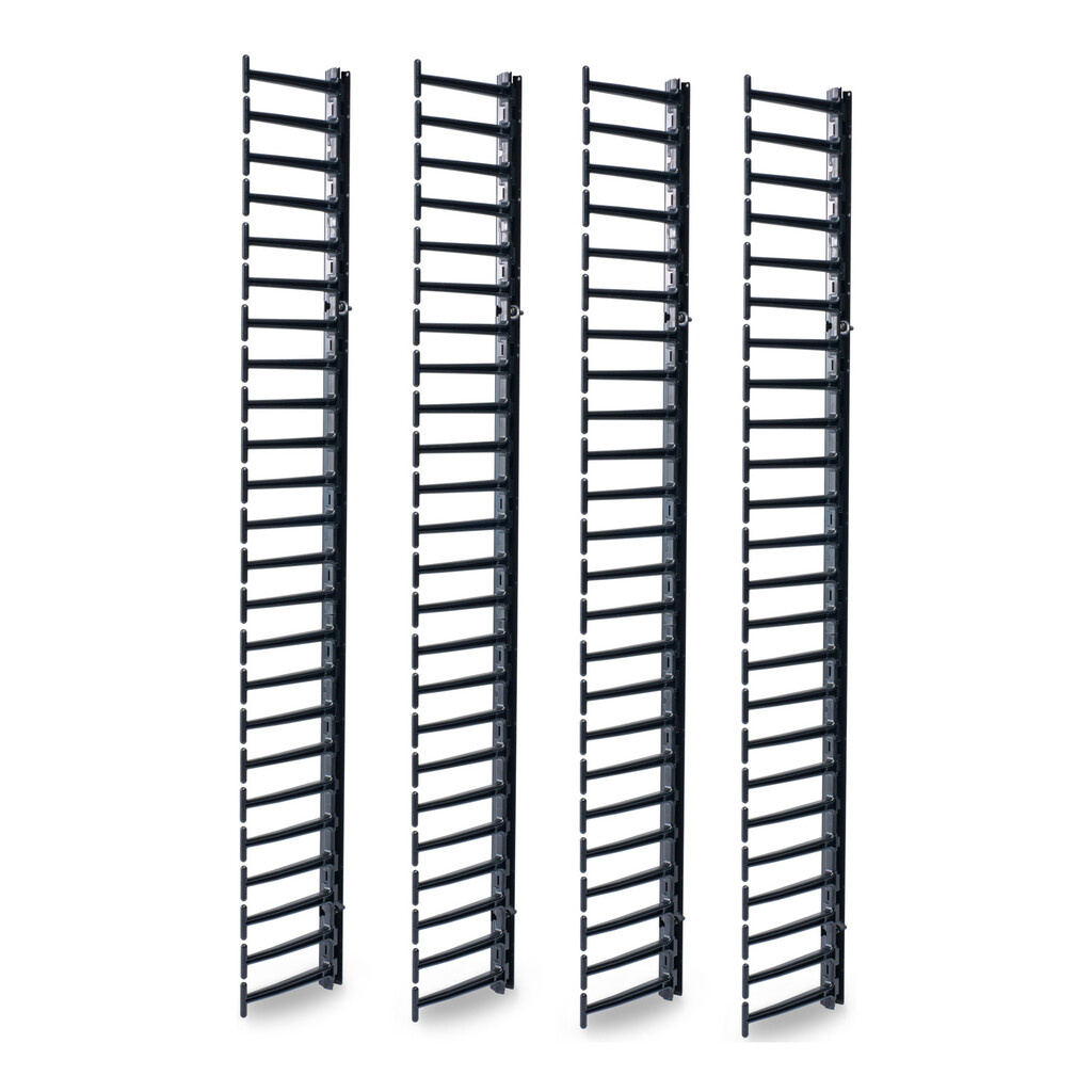 APC NetShelter Cable Management, Vertical Cable Manager, for NetShelter SX Networking Racks 48U, Set of 4, 250 x 2045 x 170 mm