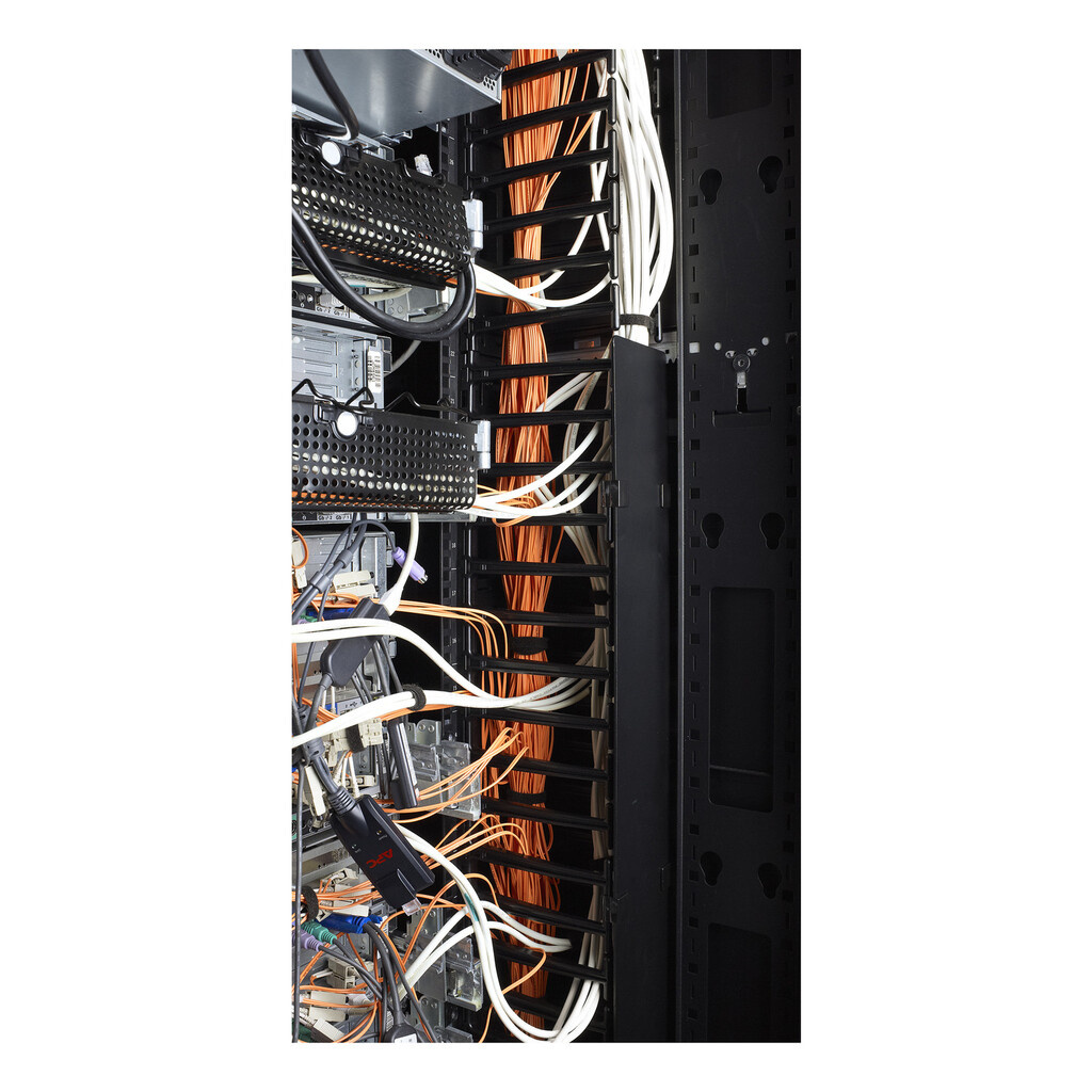 APC NetShelter Cable Management, Vertical Cable Manager, for NetShelter SX 750mm Wide 48U, 97 x 2184 x 160 mm - Image 4