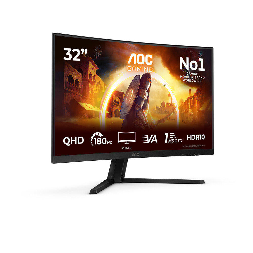 AOC G4 CQ32G4VE computer monitor 80 cm (31.5") 2560 x 1440 pixels Quad HD LCD Black, Grey - Image 17