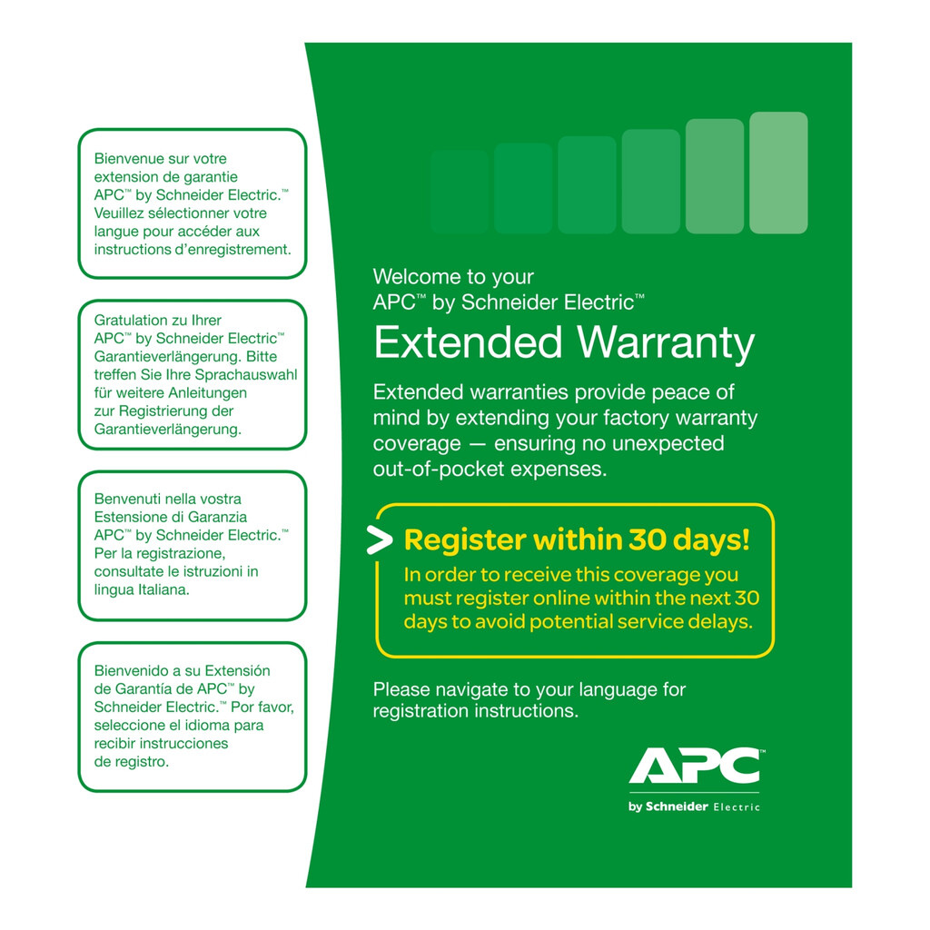 APC Warranty extension service pack, for new product purchase, 3yr, level 06 - Image 2