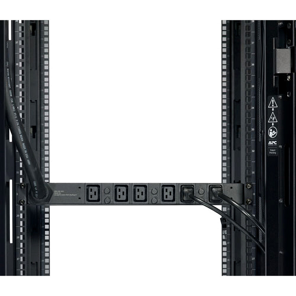 APC Rack PDU, Basic, 1U, 14.4kW, 208V, (6) C19 - Image 3