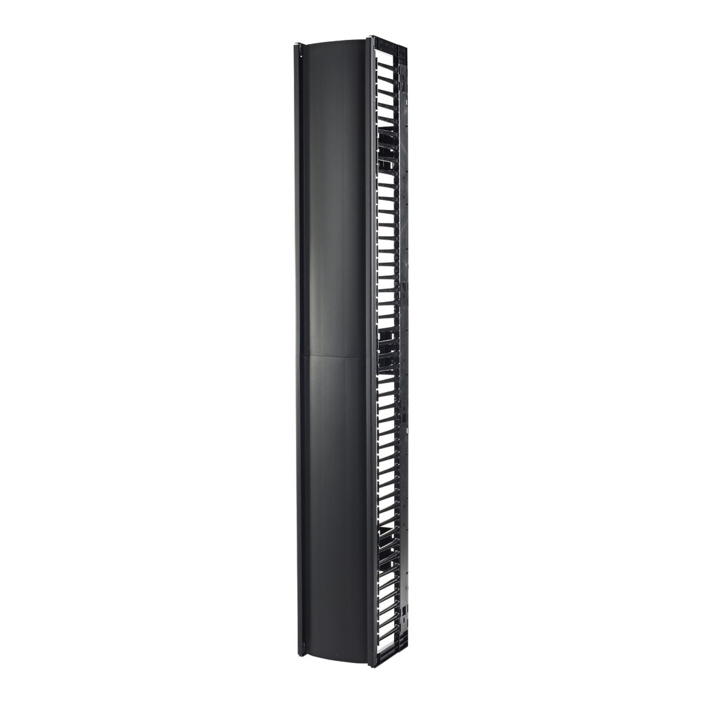 APC Valueline, Vertical Cable Manager for 2 & 4 Post Racks, 84"H X 12"W, Single-Sided with Door