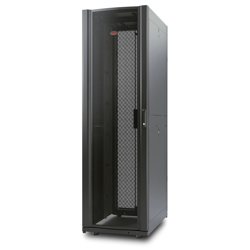 APC NetShelter AV, Server Rack Enclosure, 42U, 10-32 Threaded Rails, Black, 1991H x 600W x 825D mm - Image 2