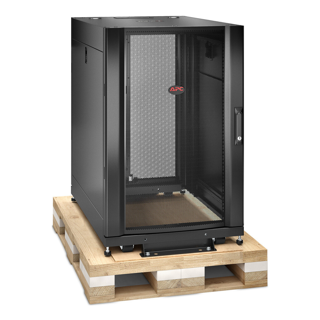 APC NetShelter SX, Server Rack Enclosure, 18U, Shock Packaging, Black, 925H x 600W x 900D mm - Image 4