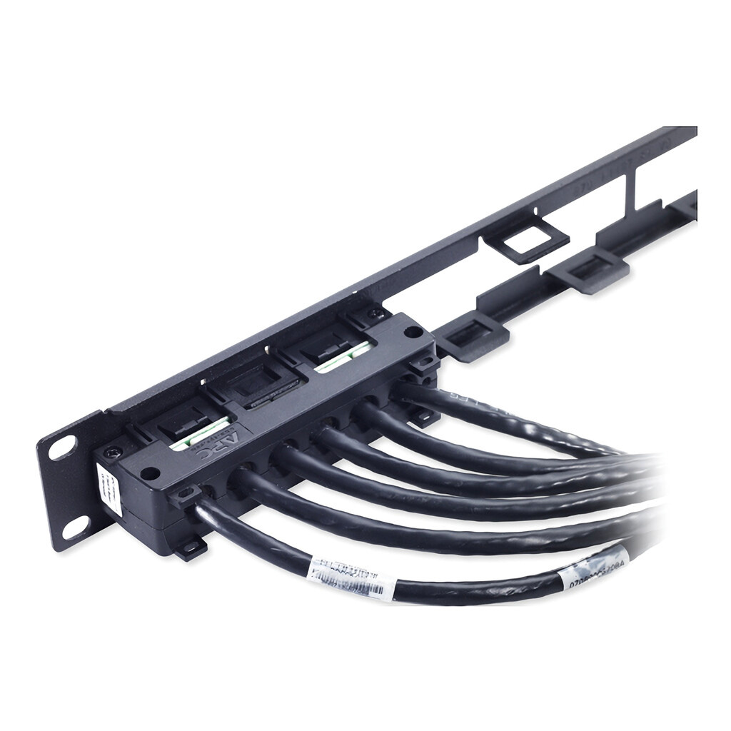 APC 60ft Cat6 UTP, 6x RJ-45 - 6x RJ-45 networking cable Black 18.29 m U/UTP (UTP) - Image 3