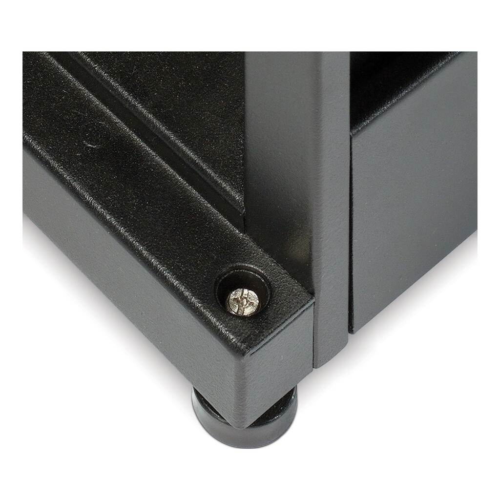 APC NetShelter AV, Server Rack Enclosure, 42U, 10-32 Threaded Rails, without Sides, Roofs, Doors, Black, 1991H x 600W x 806D mm - Image 3