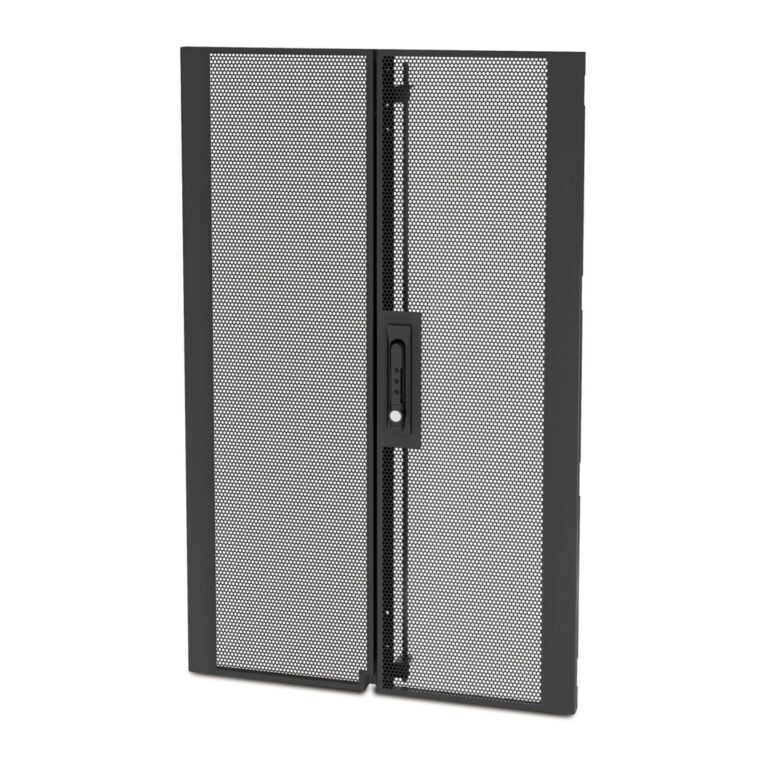 APC NetShelter SX Colocation 20U 600mm Wide Perforated Split Doors Black