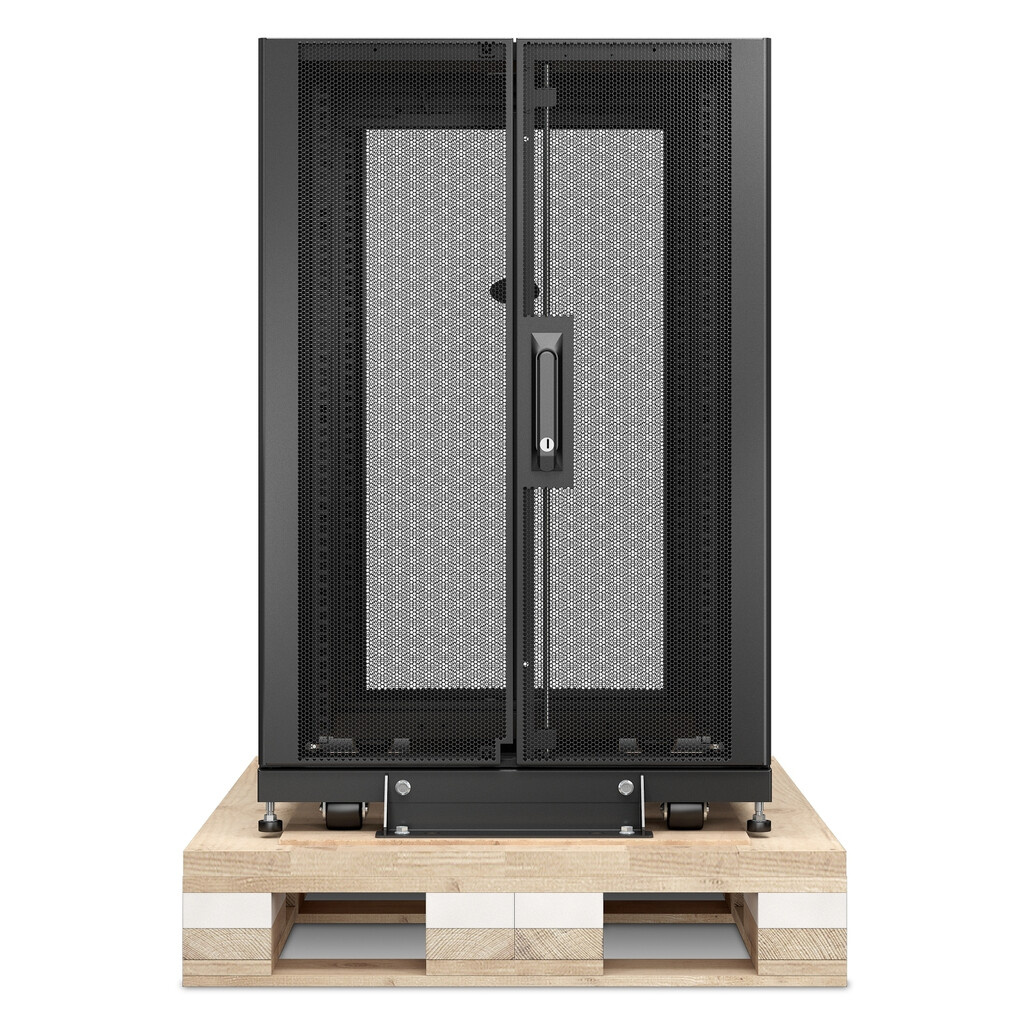 APC NetShelter SX, Server Rack Enclosure, 18U, Shock Packaging, Black, 925H x 600W x 900D mm - Image 2