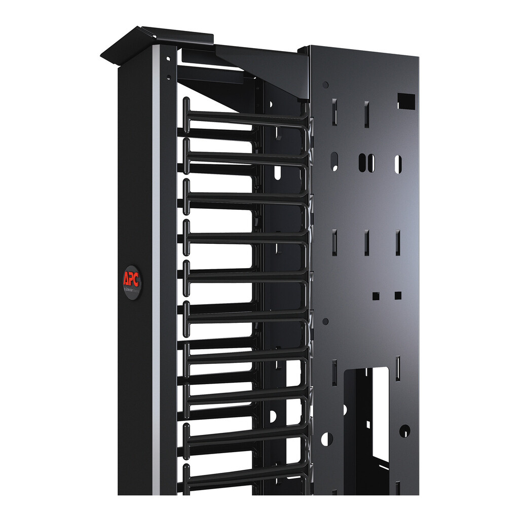APC Performance,Vertical Cable Manager for 2 & 4 Post Racks, 84"H x 6"W, Double-Sided with Doors - Image 4