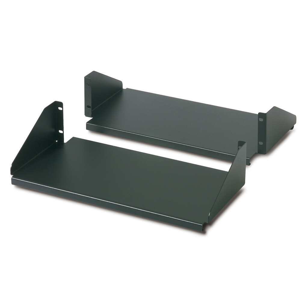 APC Double Sided Fixed Shelf for 2-Post Rack 250 lbs Black - Image 2