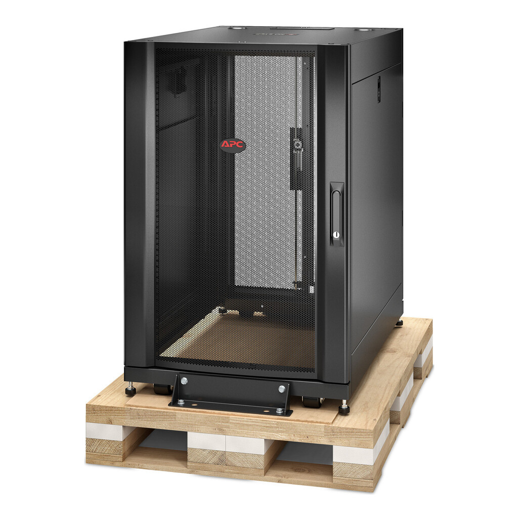 APC NetShelter SX, Server Rack Enclosure, 18U, Shock Packaging, Black, 925H x 600W x 900D mm - Image 3