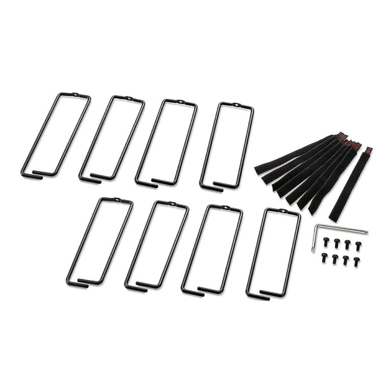 APC NetShelter Cable Management, Vertical Cable Manager, Rings, for NetShelter 750 and 800mm W Enclosures, Set of 8, 76 x 19 x
