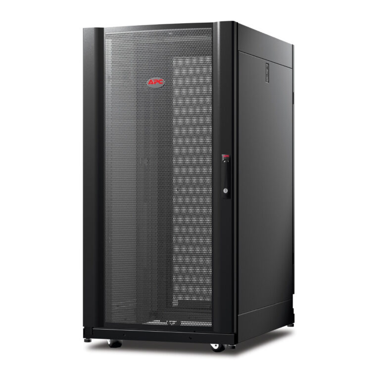 APC NetShelter AV, Server Rack Enclosure, 24U, 10-32 Threaded Rails, Black, 1199H x 600W x 806D mm