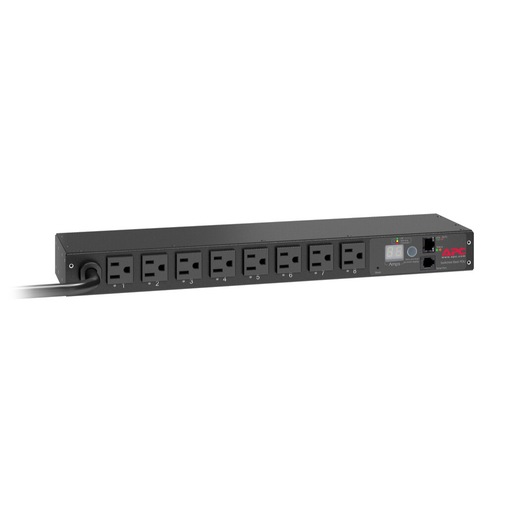 APC NetShelter Switched Rack PDU, 1U, 1.4kW, 120V, 15A, 8 NEMA 5-15R outlet - Image 5