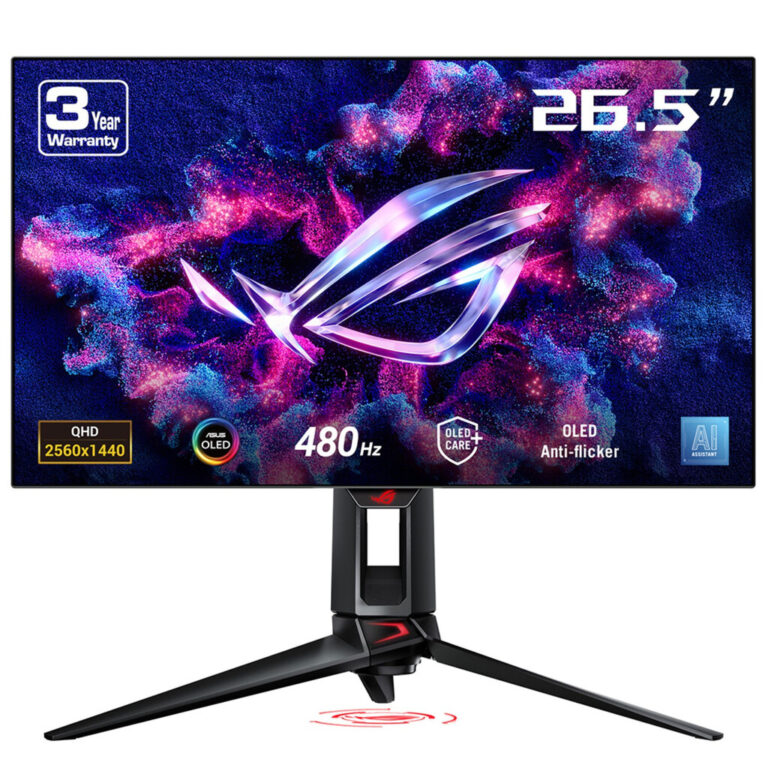 ASUS ROG Swift OLED PG27AQDP computer monitor 67.3 cm (26.5") 2560 x 1440 pixels Quad HD Black