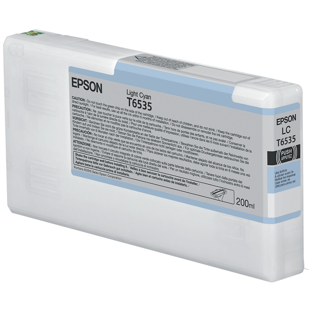 Epson T6535 Light Cyan Ink Cartridge (200ml) - Image 3