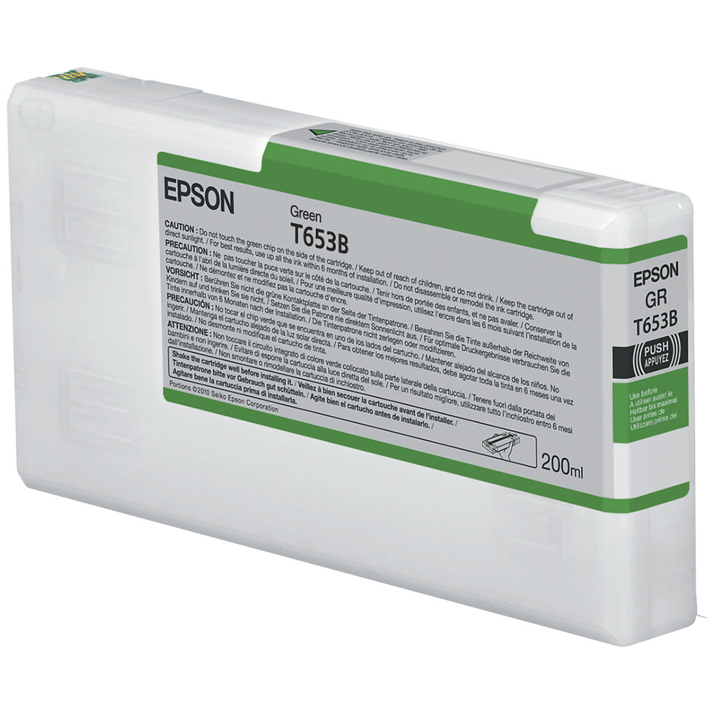 Epson T653B Green Ink Cartridge (200ml) - Image 3