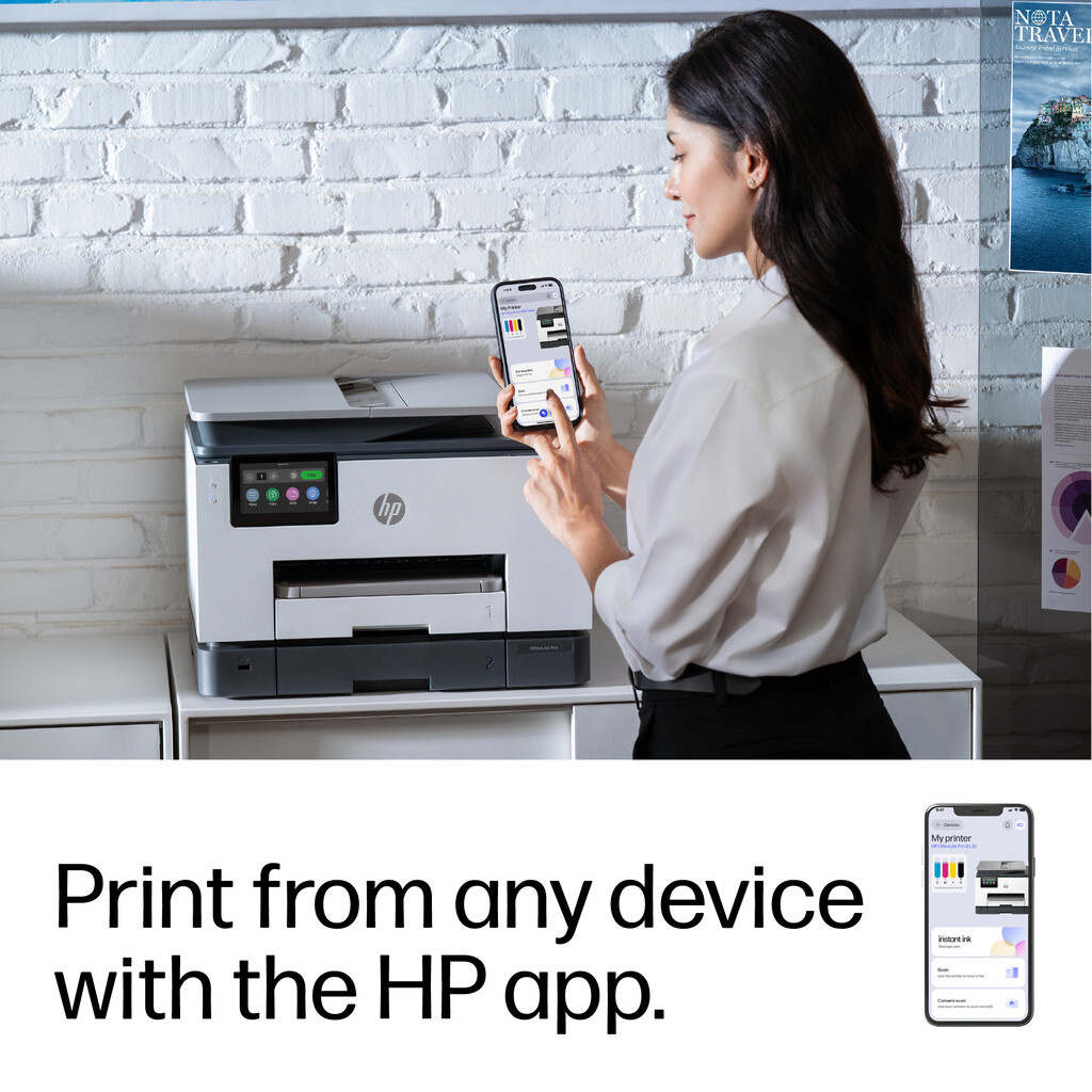 HP OfficeJet Pro 9135e Wireless All-in-One Color Printer, Instant Ink; Two-sided printing - Image 8