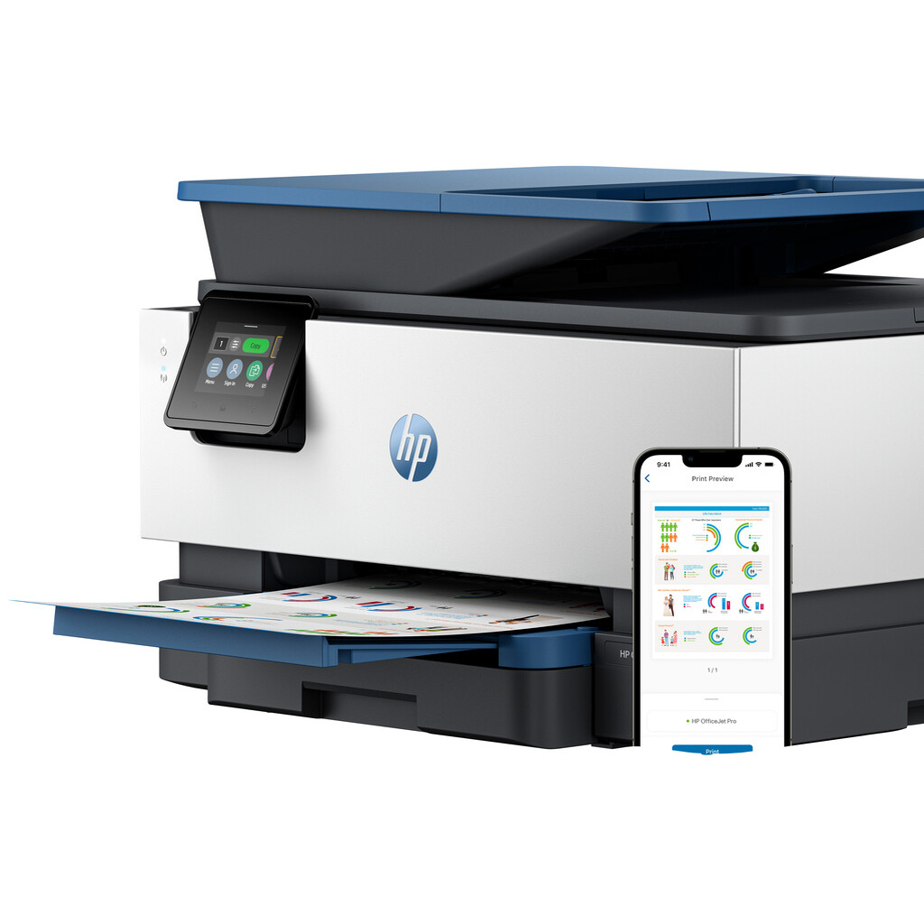 HP OfficeJet Pro 9125e Wireless All-in-One Color Printer, Instant Ink; Two-sided printing - Image 8