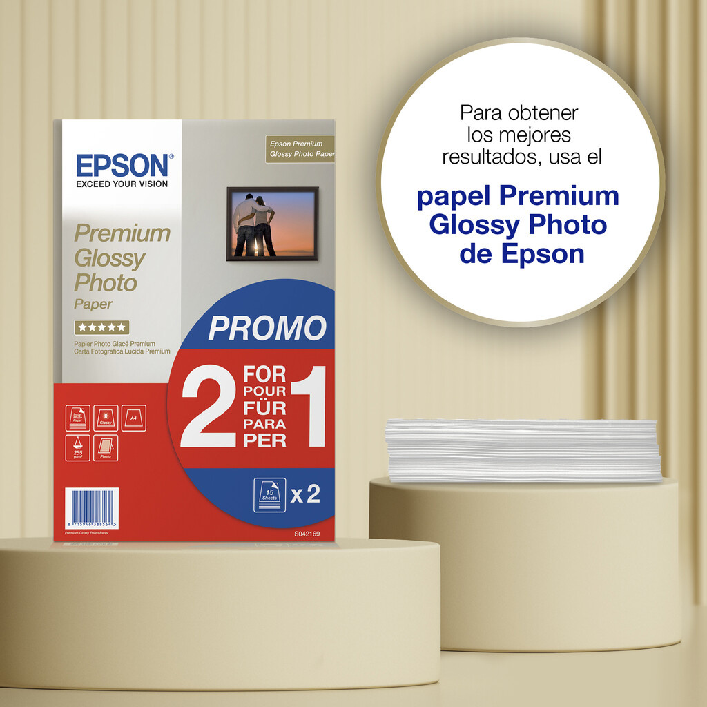 Epson A4 Premium Glossy Photo Paper 255gsm, 30 sheets - Image 2