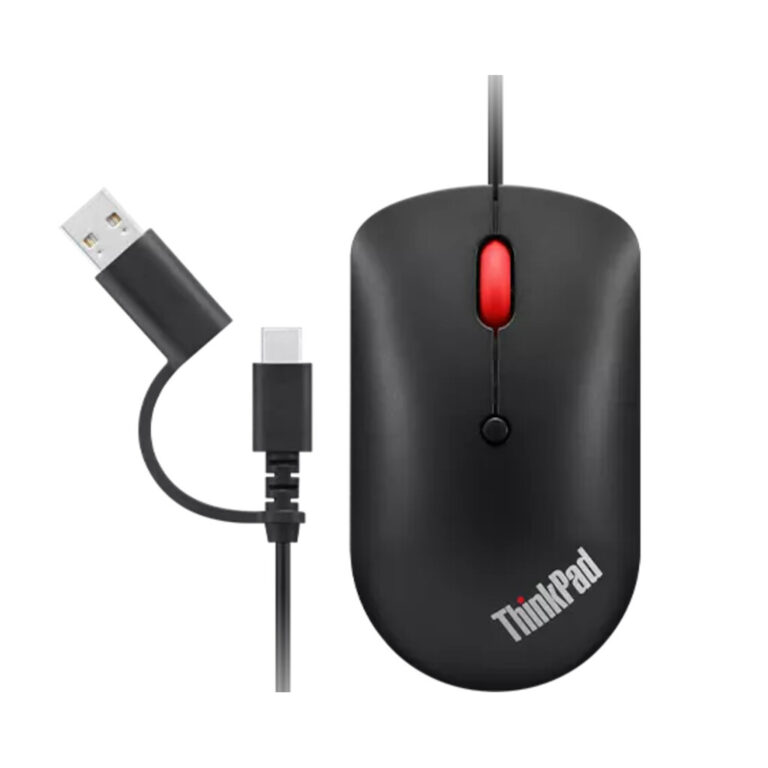 Lenovo 4Y51D20850 mouse Office Ambidextrous USB Type-C Optical 2400 DPI