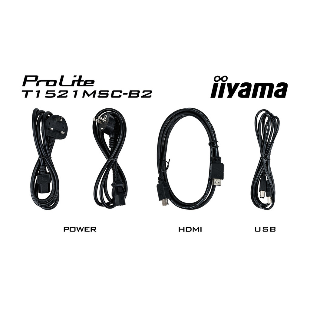 iiyama ProLite T1521MSC-B2 computer monitor 38.1 cm (15") 1024 x 768 pixels XGA LED Touchscreen Tabletop Black - Image 16