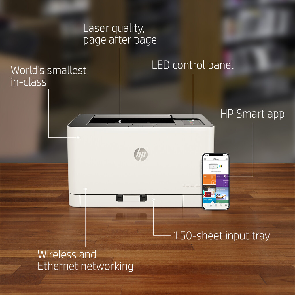 HP Color Laser Laser 150nw Wireless Color Printer, Duplex - Image 5