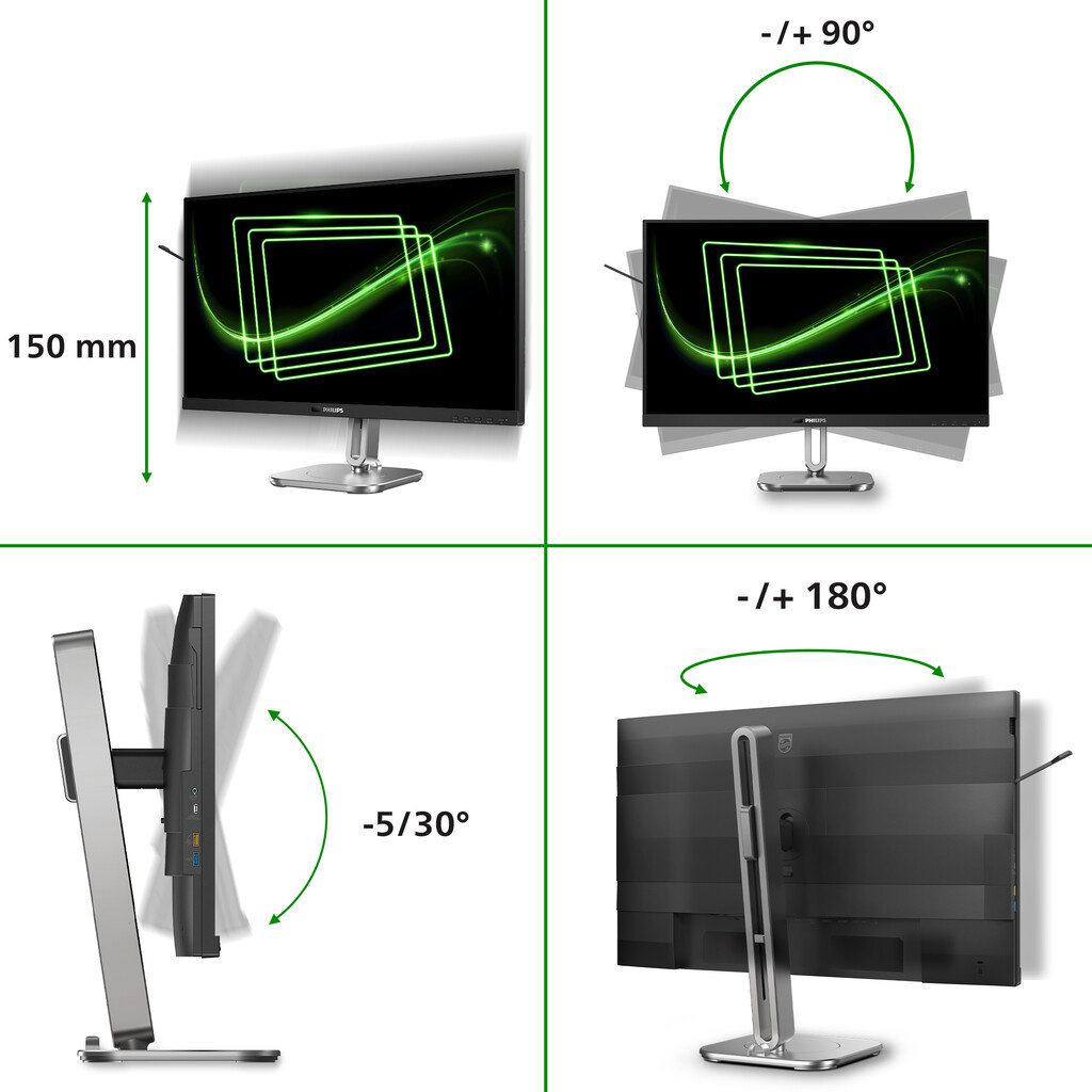 Philips 5000 series 27B2G5601/00 computer monitor 68.6 cm (27") 2560 x 1440 pixels Quad HD LCD Black - Image 7
