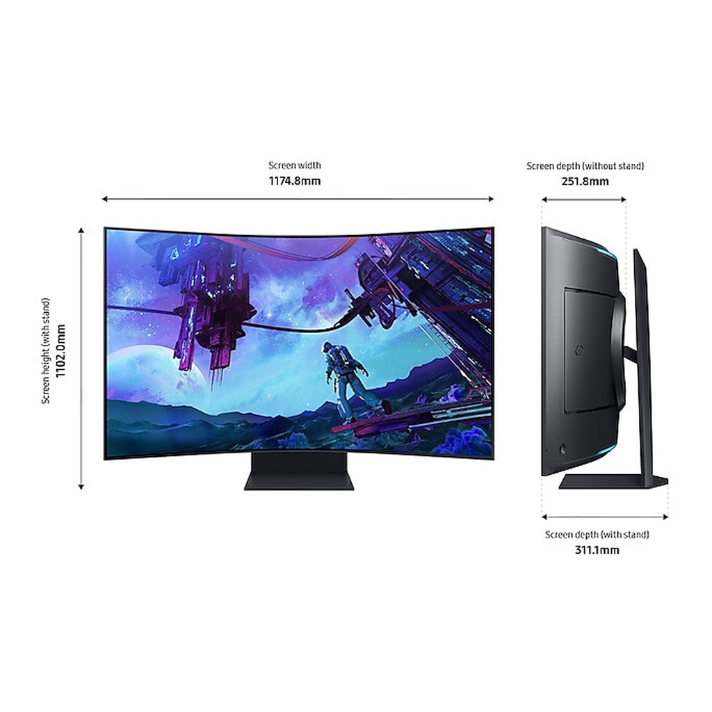 Samsung LS55CG970NU computer monitor 139.7 cm (55") 3840 x 2160 pixels 4K Ultra HD LED Black - Image 6