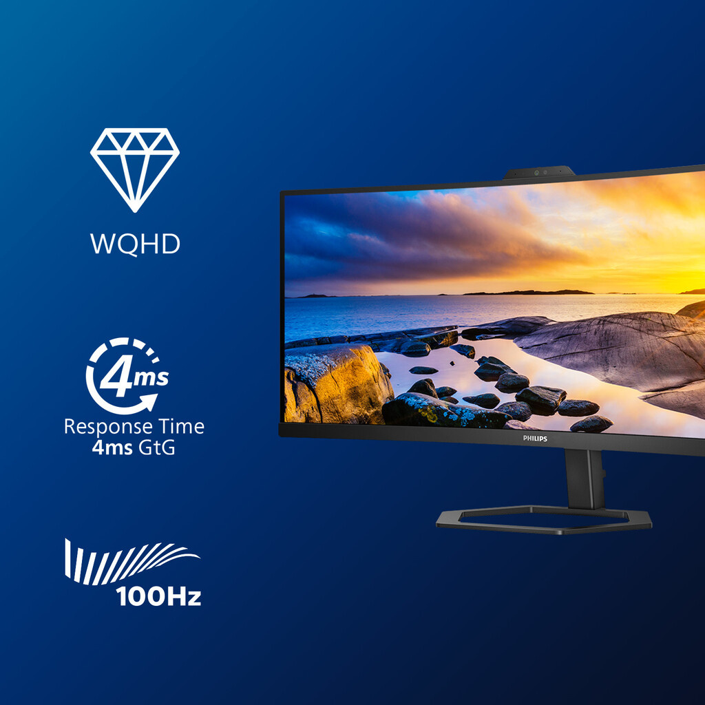 Philips 5000 series 34E1C5600HE/00 computer monitor 86.4 cm (34") 3440 x 1440 pixels 4K Ultra HD LED Black - Image 5