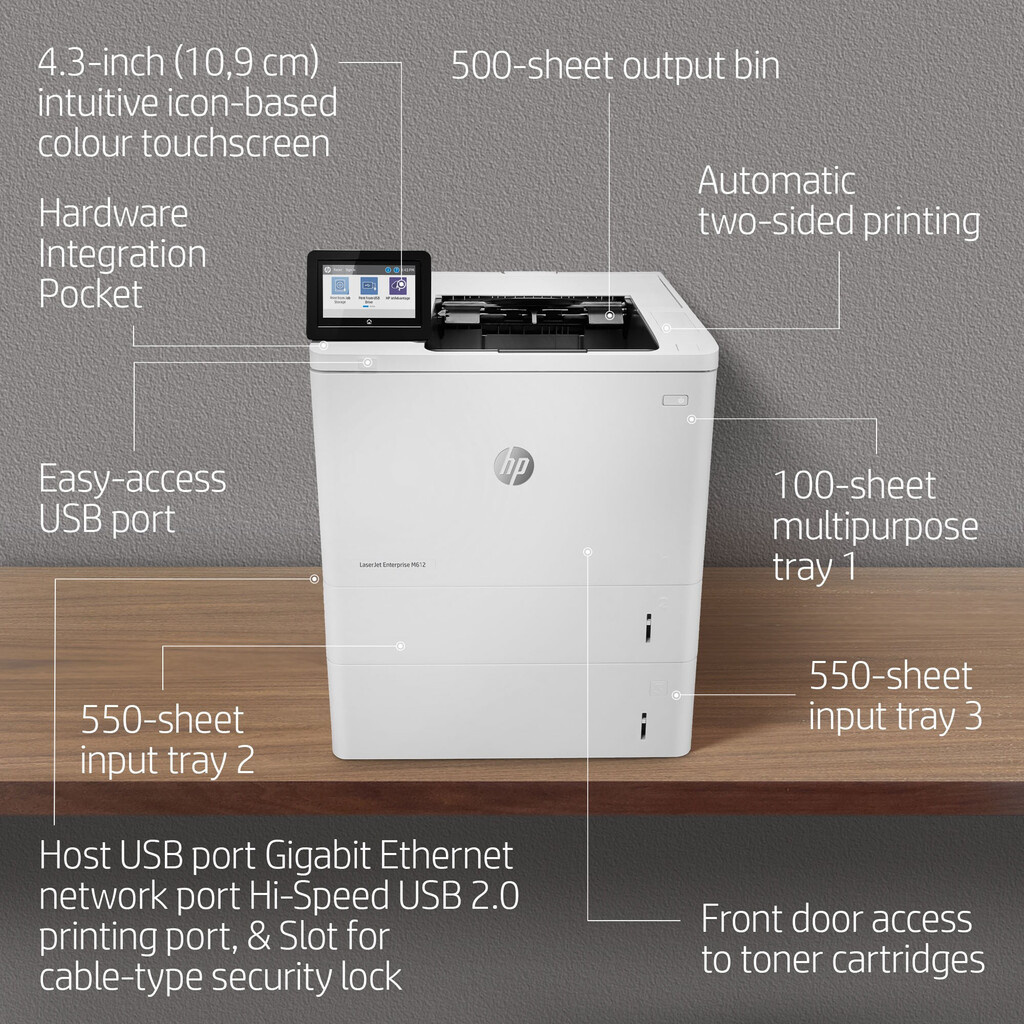 HP LaserJet Enterprise M612dn - Image 8