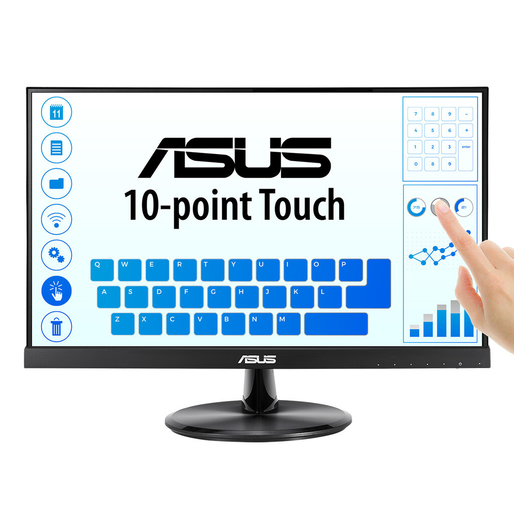 ASUS VT229H computer monitor 54.6 cm (21.5") 1920 x 1080 pixels Full HD LED Touchscreen Black - Image 2
