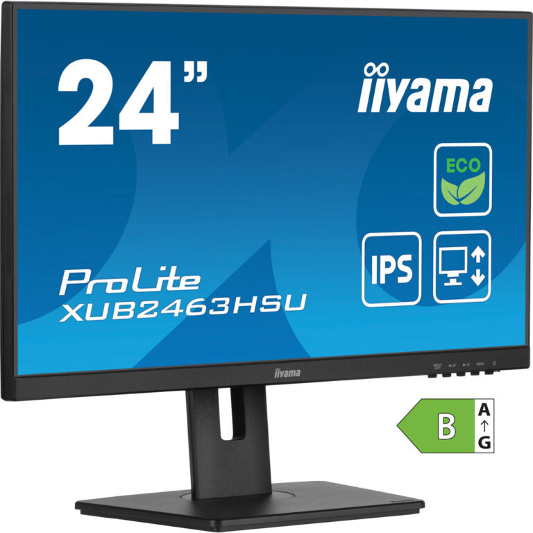 iiyama ProLite XUB2463HSU-B1 computer monitor 60.5 cm (23.8") 1920 x 1080 pixels Full HD LED Black