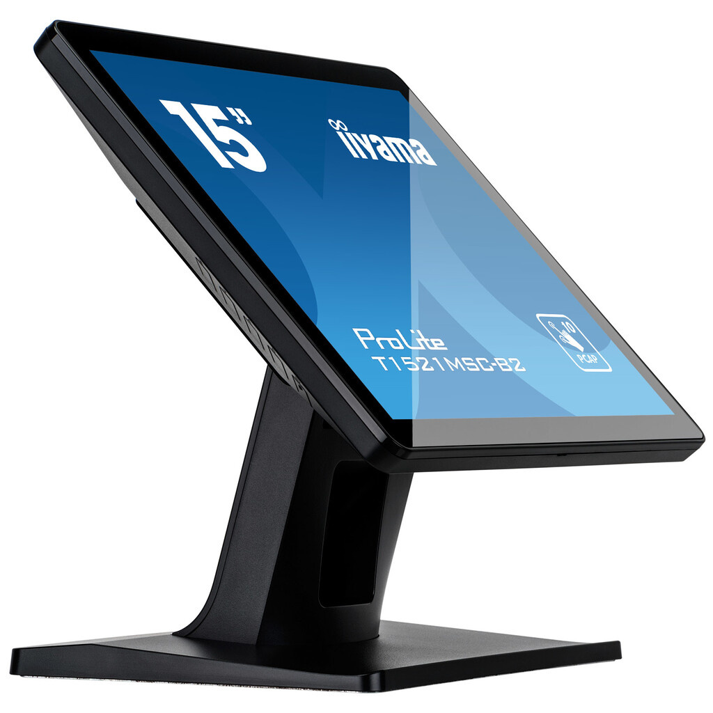iiyama ProLite T1521MSC-B2 computer monitor 38.1 cm (15") 1024 x 768 pixels XGA LED Touchscreen Tabletop Black