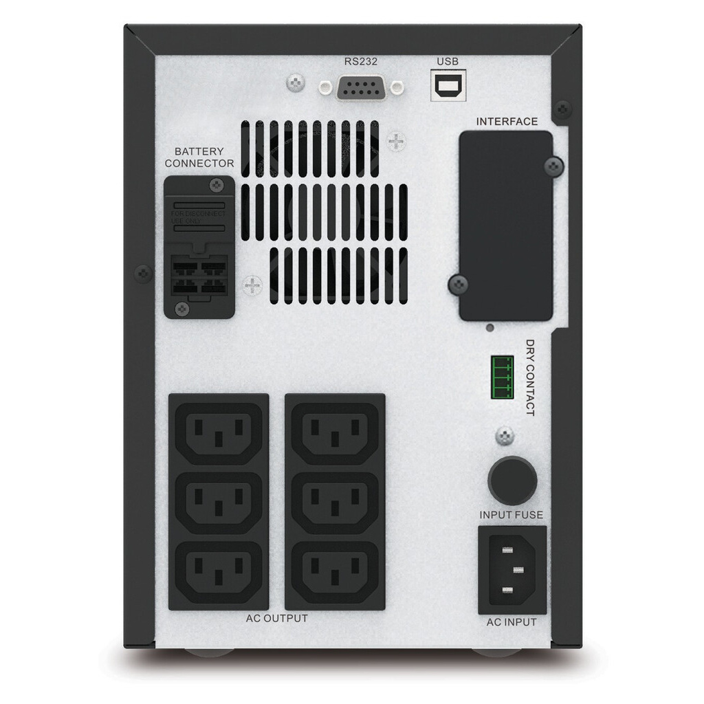 APC Easy UPS 1 Ph Line Interactive, 750VA, Tower, 230V, 6 IEC C13 outlets, AVR, Dry Contact, LCD, W/O Network Card support - Image 3