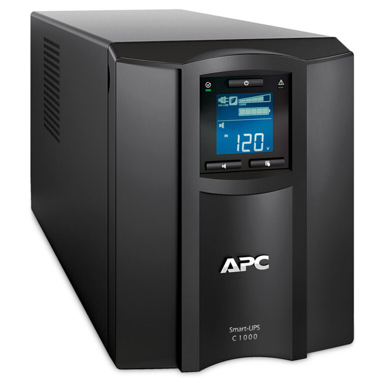 APC Smart-UPS C, Line Interactive, 1000VA, Tower, 230V, 8x IEC C13 outlets, SmartConnect port, USB and Serial communication, AV