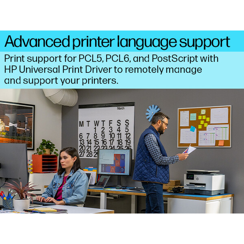 HP OfficeJet Pro 9130b Wireless All-in-One Color Printer, Two-sided printing; Copier, Scanner - Image 13