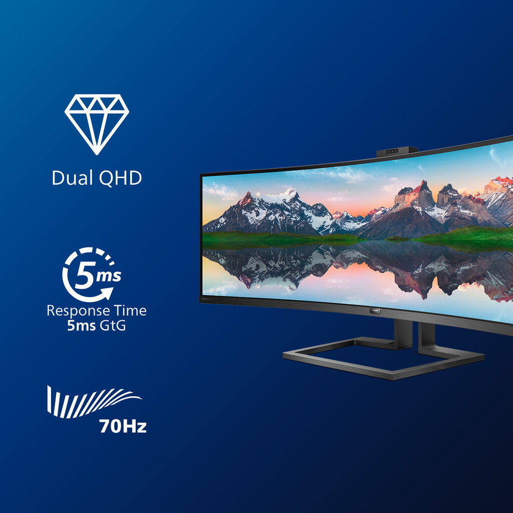 Philips P Line 32:9 SuperWide curved LCD display 499P9H/00 - Image 7