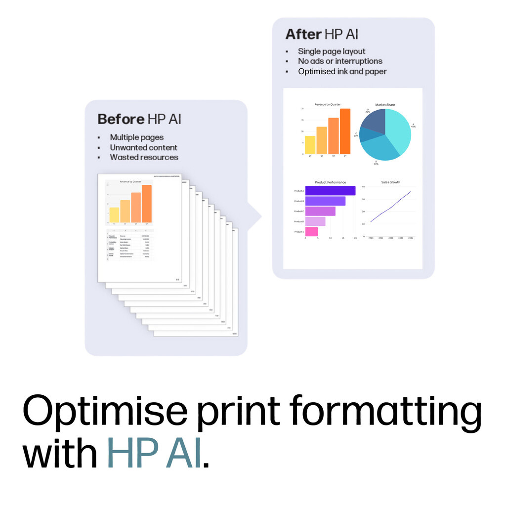 HP OfficeJet Pro 8132e Wireless All-in-One Color Printer, Instant Ink; Two-sided printing - Image 9