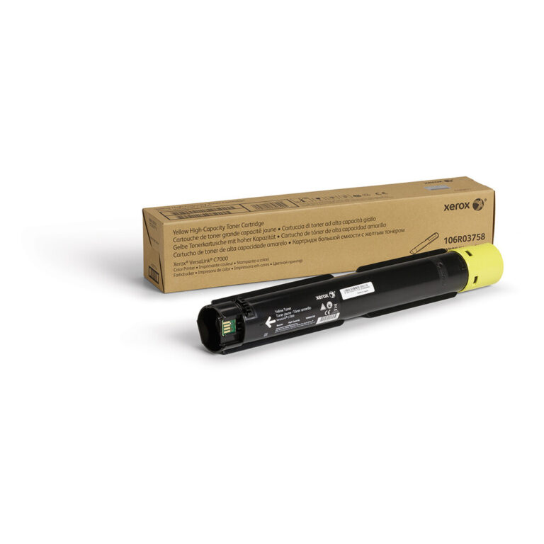Xerox Genuine ® VersaLink® C7000 Color Printer Yellow High capacity Toner Cartridge (10100 Pages) - 106R03758